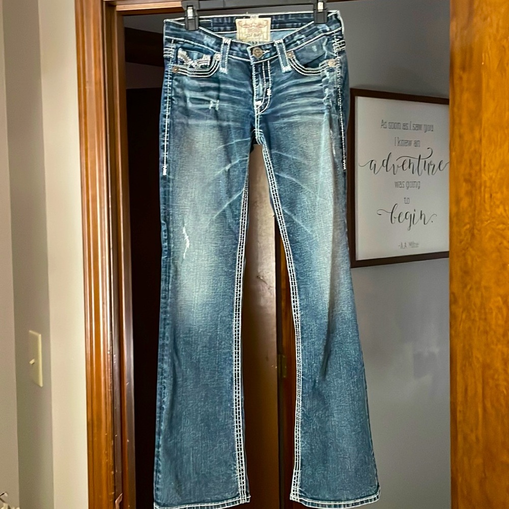 Distressed Liv Boot Jeans